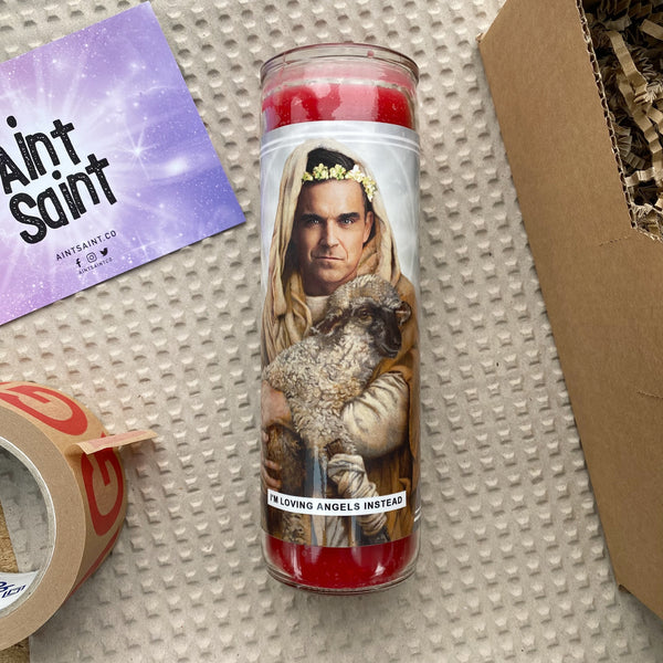 Saint Robbie Williams Prayer Candle