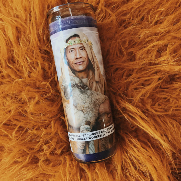 Saint Dwayne Johnson | The Rock Prayer Candle