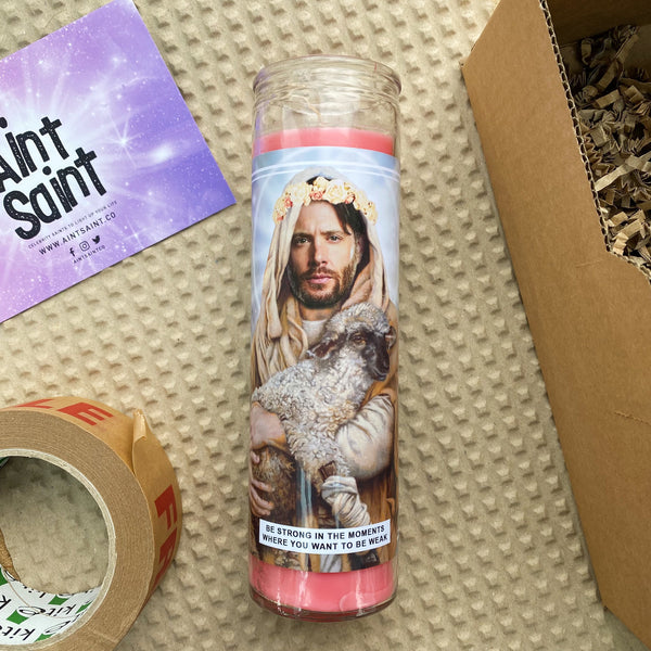 Saint Jensen Ackles Prayer Candle