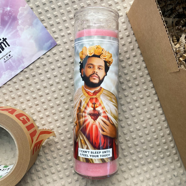 Saint The Weeknd Prayer Candle