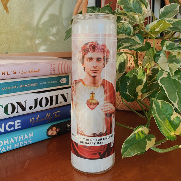 Saint Timothee Chalamet Prayer Candle