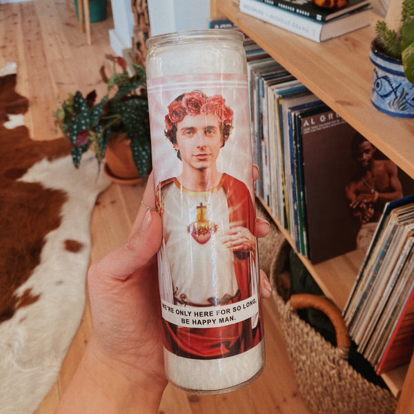 Saint Timothee Chalamet Prayer Candle