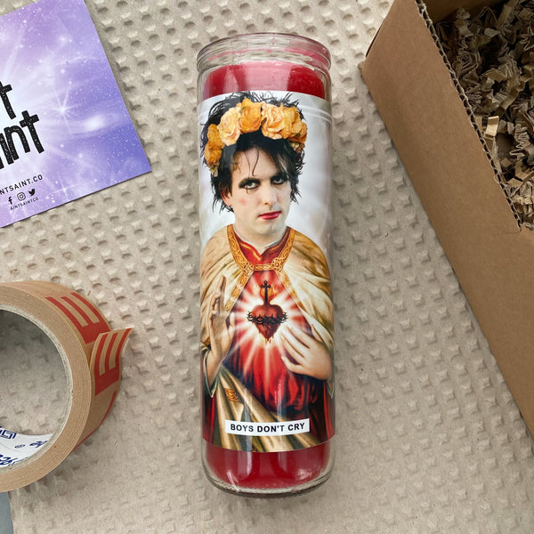 Saint Robert Smith | Boys Don't Cry | The Cure Prayer Candle