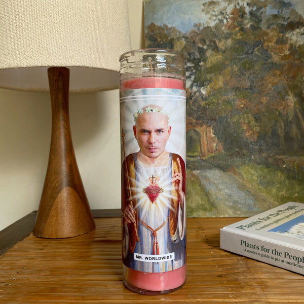 Saint Pitbull | Mr. Worldwide Prayer Candle