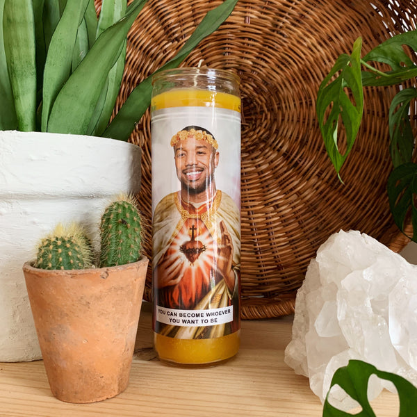 Saint Michael B. Jordan Prayer Candle