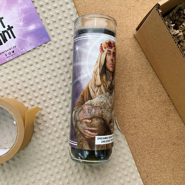 Saint Travis Barker Prayer Candle