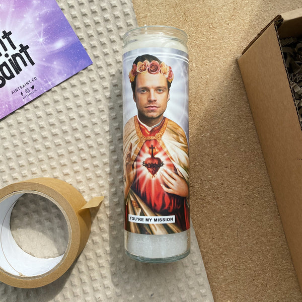 Saint Sebastian Stan Prayer Candle