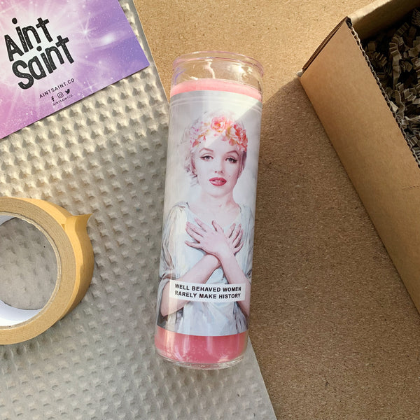 Saint Marilyn Monroe Prayer Candle