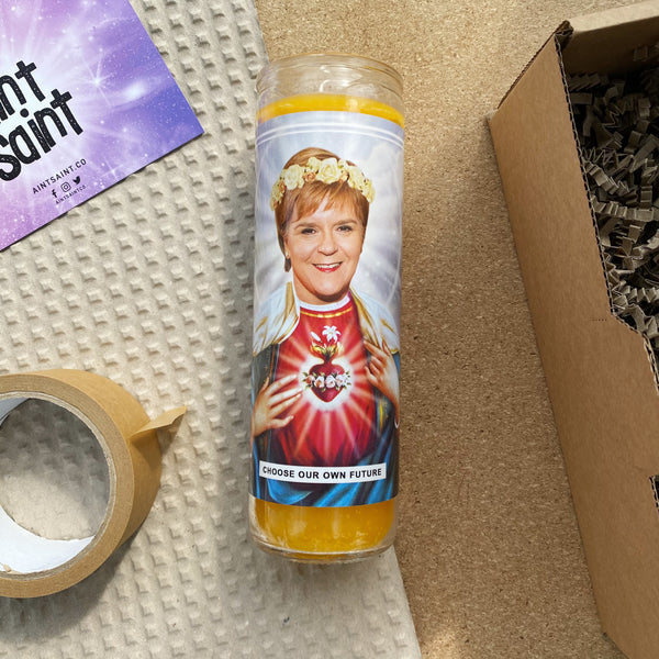 Saint Nicola Sturgeon SNP Prayer Candle