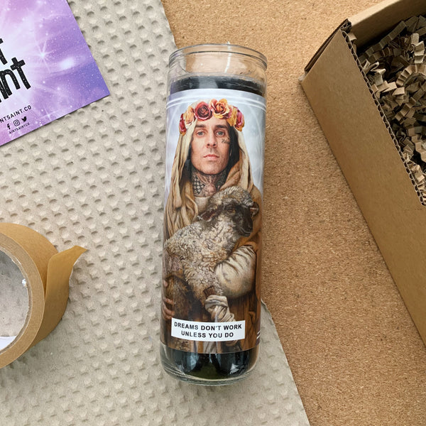 Saint Travis Barker Prayer Candle