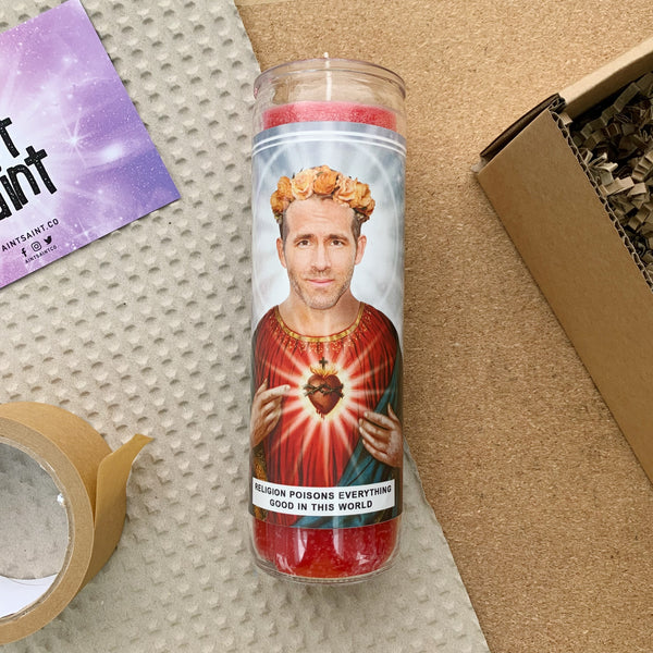 Saint Ryan Reynolds Prayer Candle