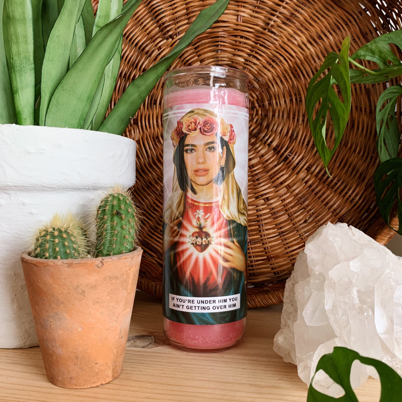 Saint Dua Lipa Prayer Candle