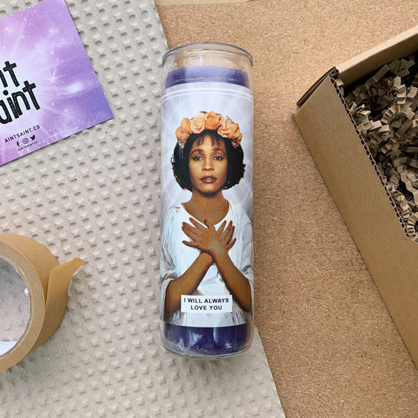 Saint Whitney Houston | I Will Always Love You Prayer Candle
