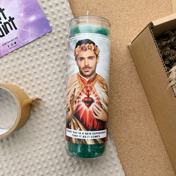 Saint Zac Efron Prayer Candle