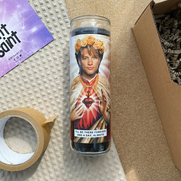 Saint Jon Bon Jovi Prayer Candle