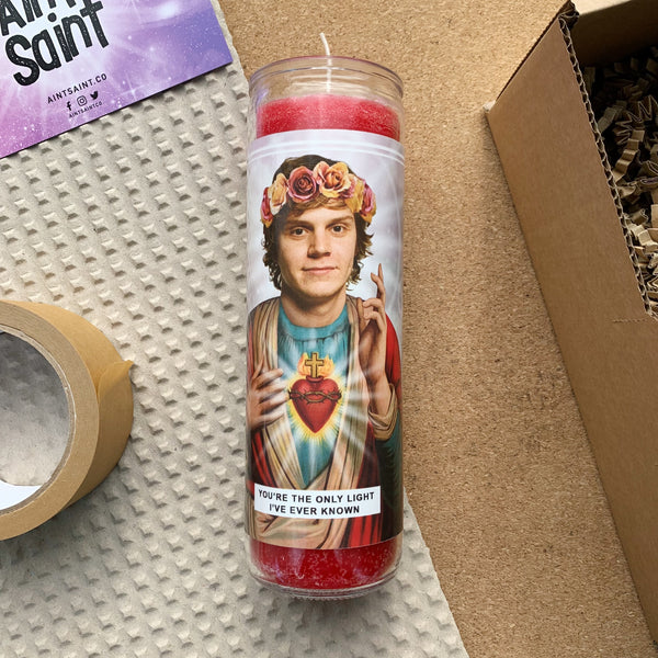 Saint Evan Peters | Tate Langdon | American Horror Story Prayer Candle