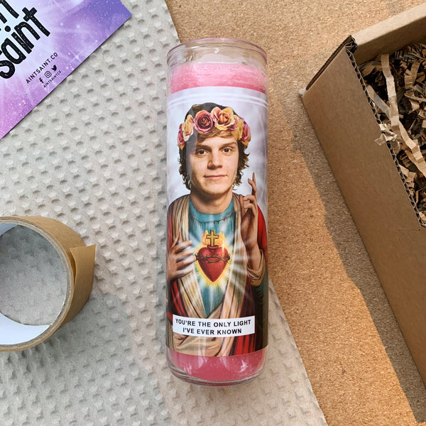 Saint Evan Peters | Tate Langdon | American Horror Story Prayer Candle
