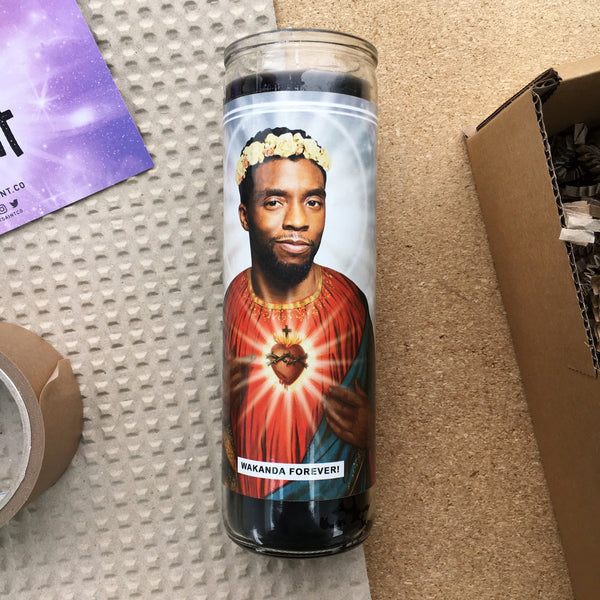 Saint Chadwick Boseman Prayer Candle