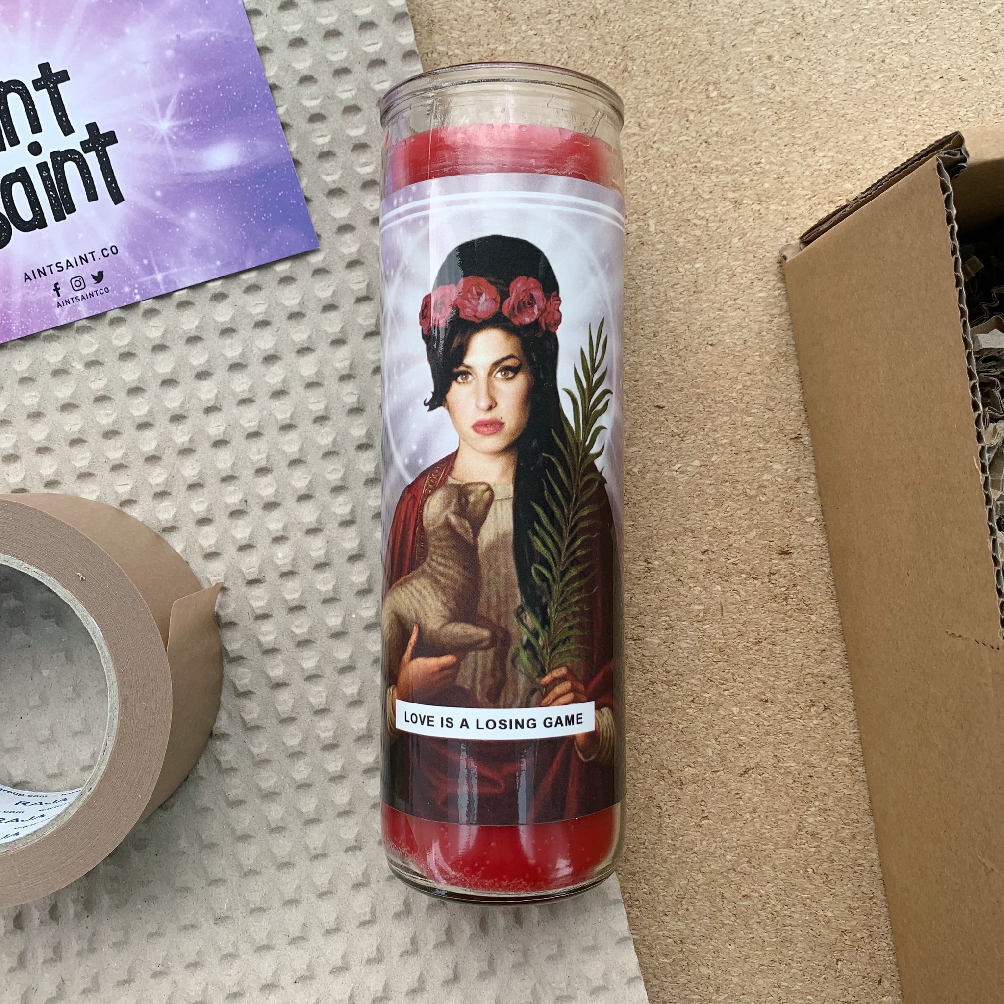 Saint Amy Winehouse Prayer Candle