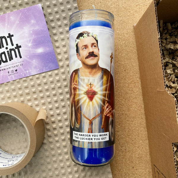 Saint Ted Lasso | Jason Sudeikis Prayer Candle