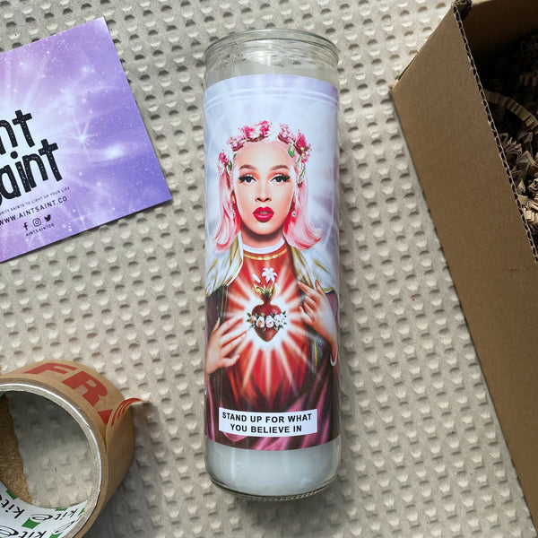 Saint Doja Cat Prayer Candle