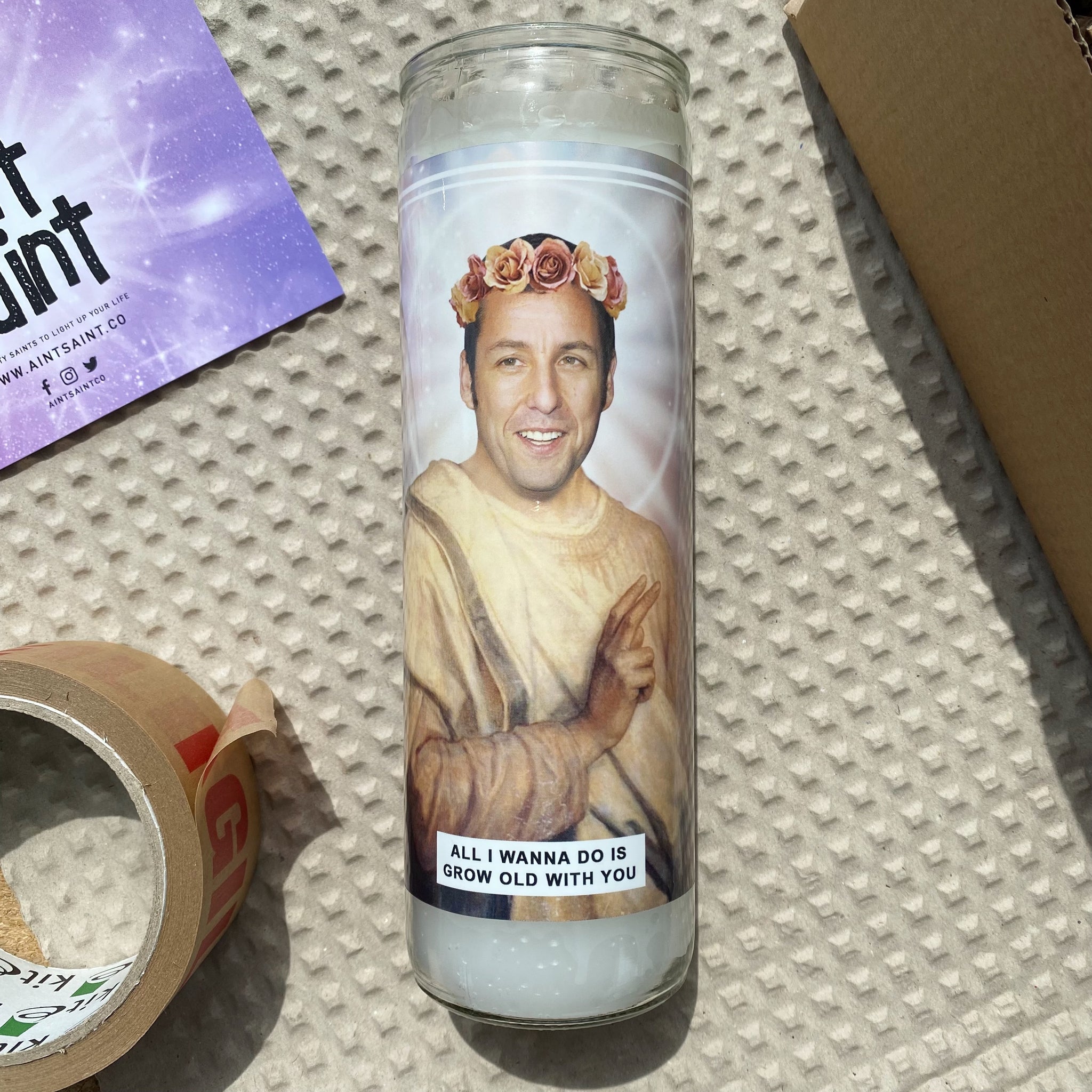 Saint Adam Sandler | Wedding Singer | Big Daddy | Waterboy Prayer Candle