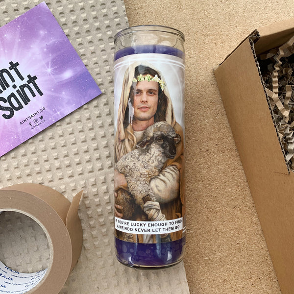 Saint Matthew Gray Gubler Prayer Candle