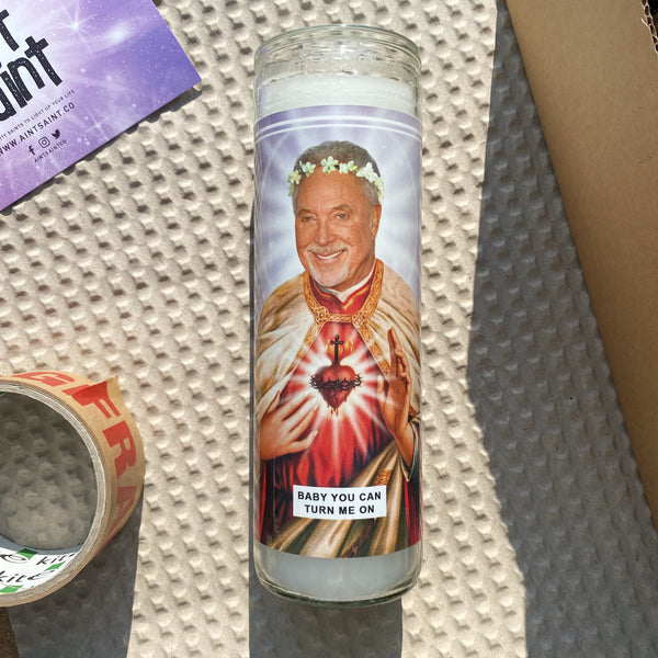 Saint Sir Tom Jones Prayer Candle