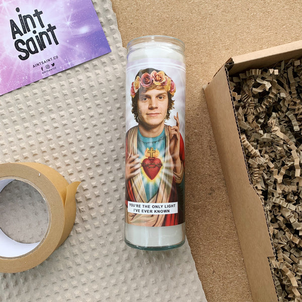 Saint Evan Peters | Tate Langdon | American Horror Story Prayer Candle