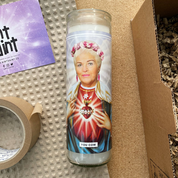 Saint Pat Butcher | Pam St Clement | Eastenders Prayer Candle