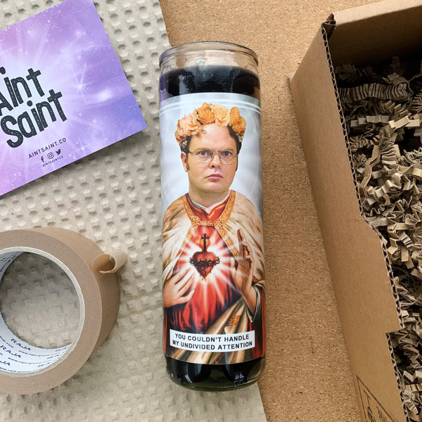 Saint Dwight Schrute | Rainn Wilson | The Office Prayer Candle