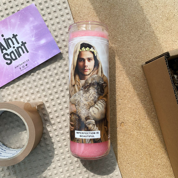 Saint Dylan O'Brien | Teen Wolf Prayer Candle