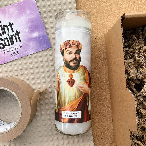 Saint Jack Black | Tenacious D | Tribute Prayer Candle