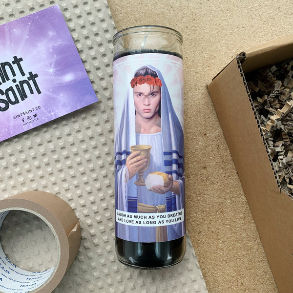 Saint Johnny Depp Classic Prayer Candle