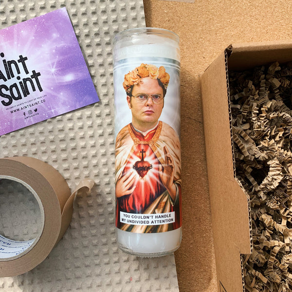 Saint Dwight Schrute | Rainn Wilson | The Office Prayer Candle