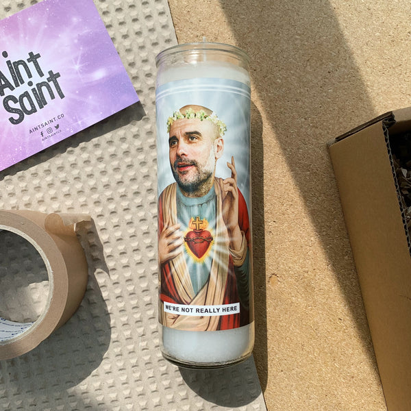 Saint Pep Guardiola Prayer Candle