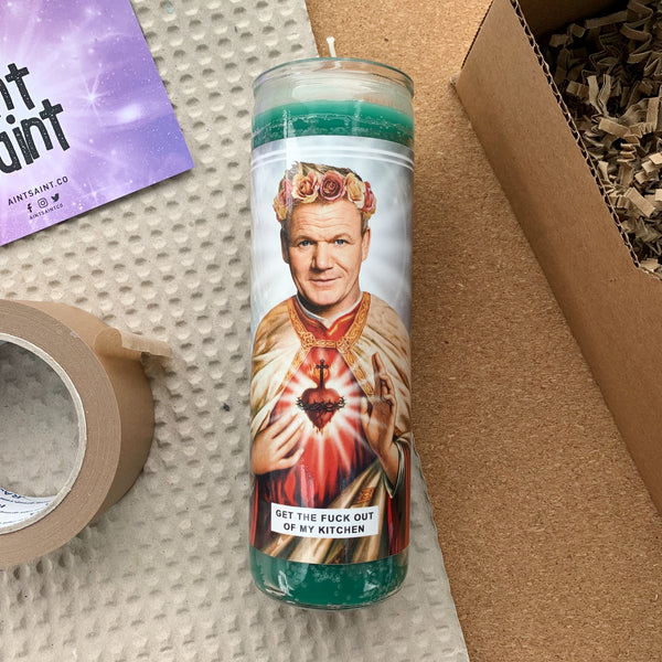 Saint Gordon Ramsay Prayer Candle