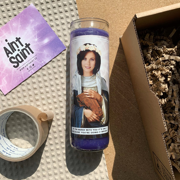 Saint Courtney Cox Prayer Candle