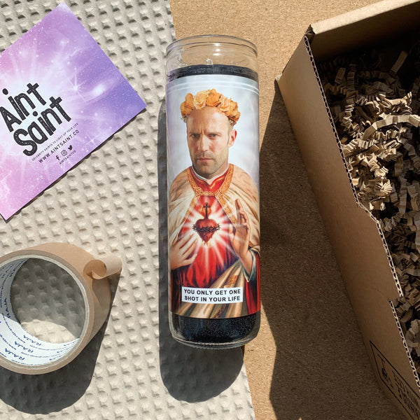 Saint Jason Statham Prayer Candle