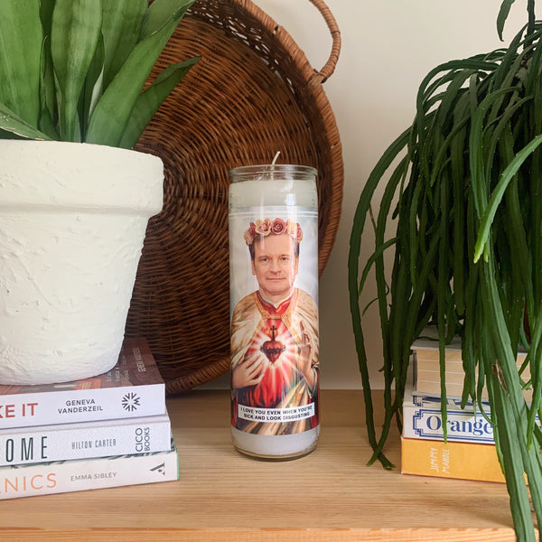 Saint Colin Firth Prayer Candle