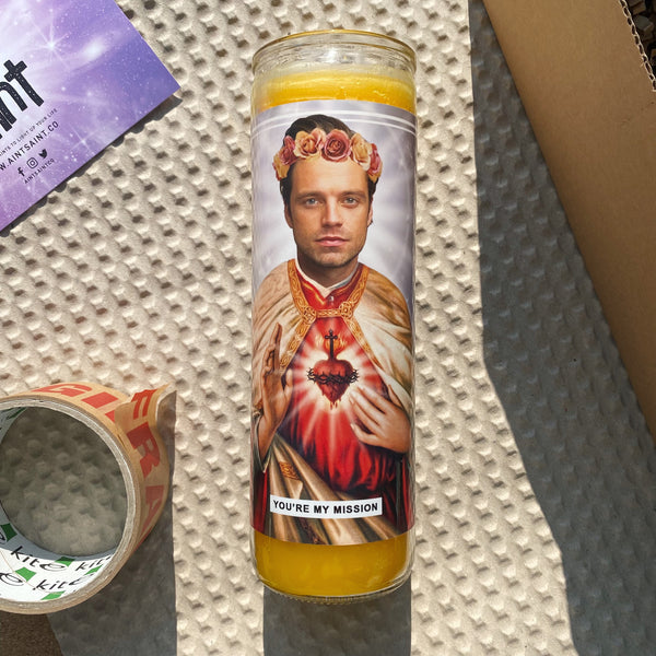 Saint Sebastian Stan Prayer Candle