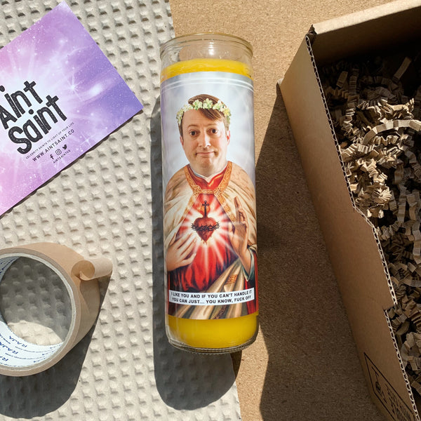 Saint David Mitchell | Mark Corrigan | Peep Show Prayer Candle