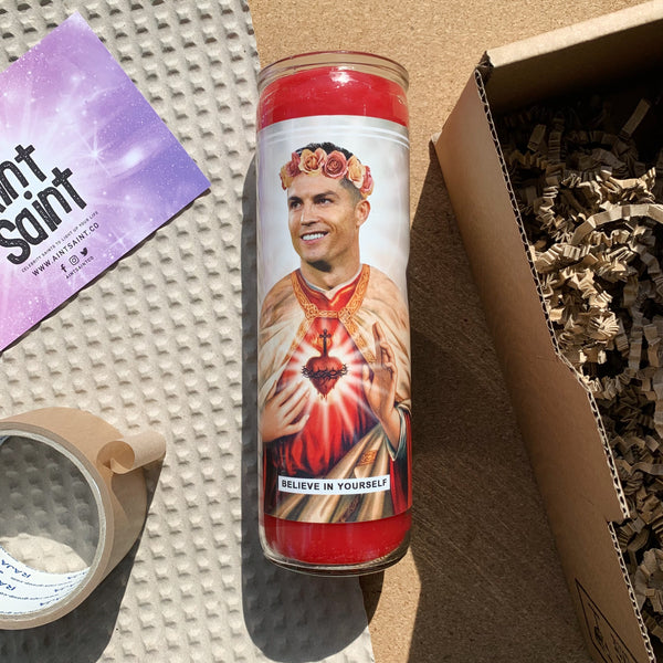 Saint Cristiano Ronaldo Prayer Candle