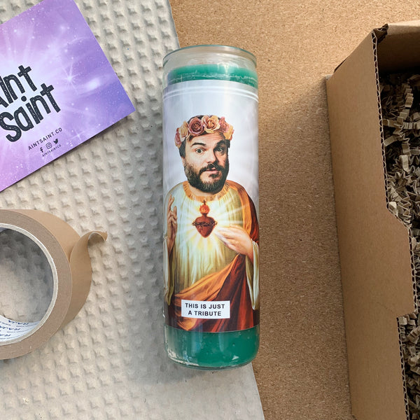 Saint Jack Black | Tenacious D | Tribute Prayer Candle