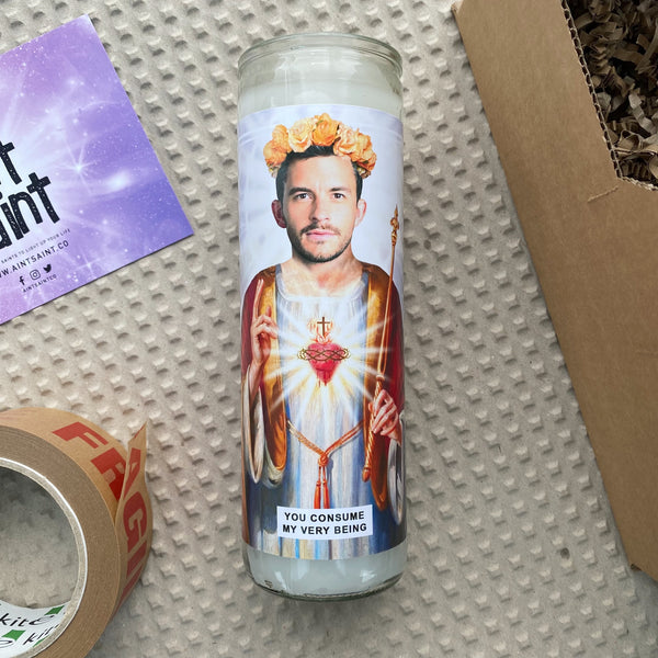 Saint Anthony Bridgerton | Jonathan Bailey Prayer Candle