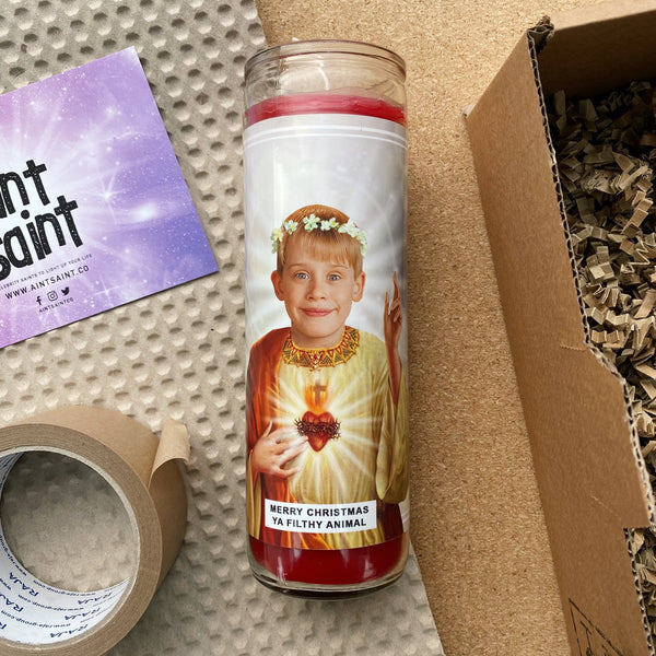 Saint Kevin McCallister | Macaulay Culkin | Home Alone Prayer Candle