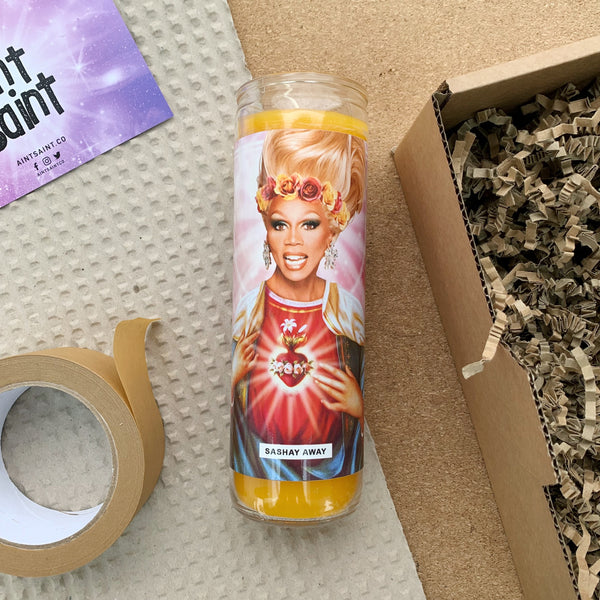Saint RuPaul Drag Race Prayer Candle