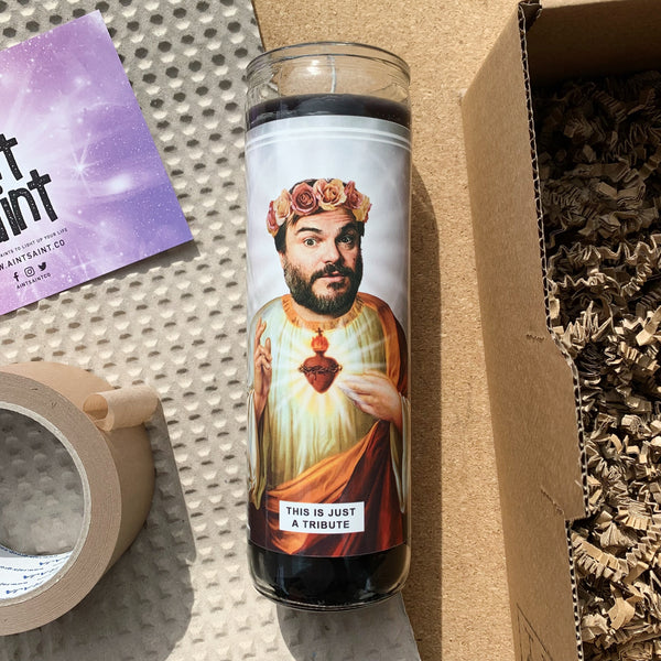 Saint Jack Black | Tenacious D | Tribute Prayer Candle