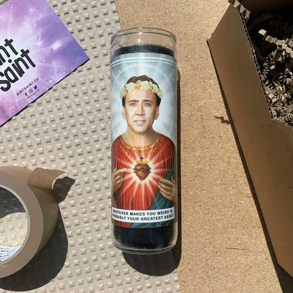 Saint Nicolas Cage Prayer Candle