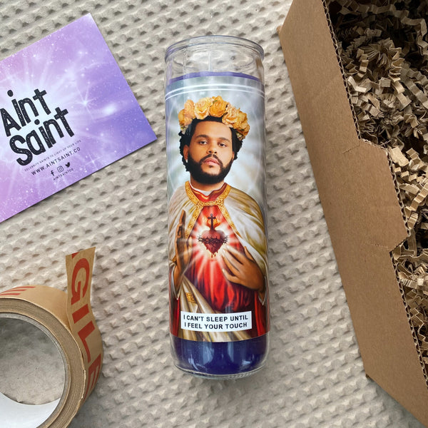 Saint The Weeknd Prayer Candle